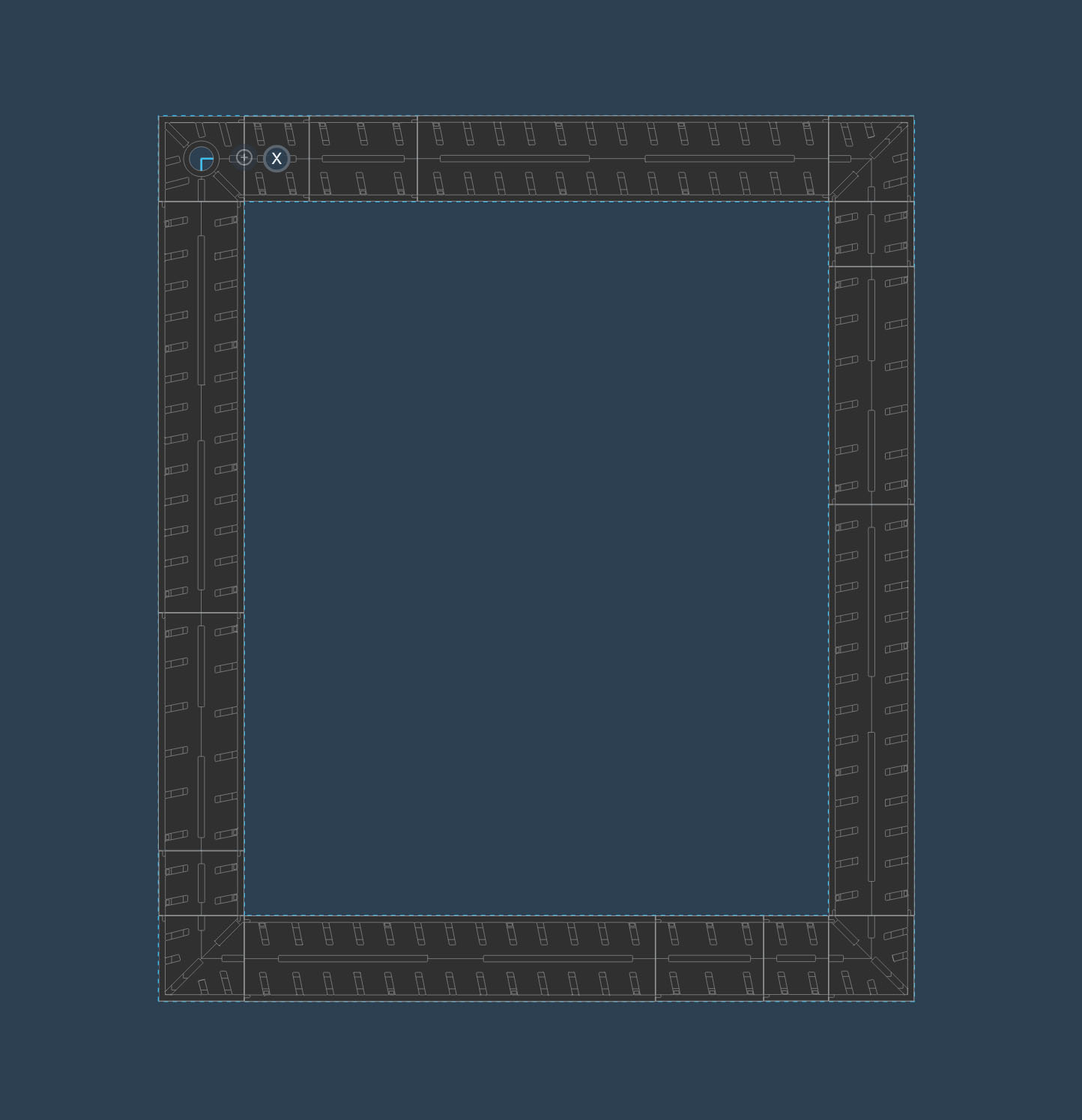 Perimeter design example for pools and patios